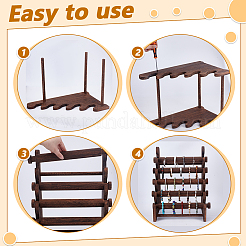 5-Tier Wood Bracelet Display Riser Stands&nbsp;BDIS-WH0003-36