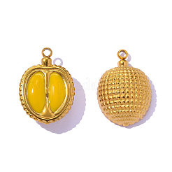 304 Stainless Steel Enamel Pendants&nbsp;STAS-OY017-30G