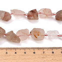 Natural Hematoid Quartz/Ferruginous Quartz Beads Strands&nbsp;GG-CBA0B77-A30-03