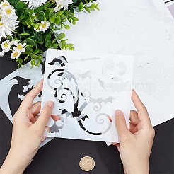 24Pcs 24 Styles PET Plastic Hollow Out Drawing Painting Stencils Templates&nbsp;DIY-WH0409-27
