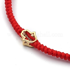 Adjustable Nylon Cord Braided Bead Bracelets&nbsp;BJEW-JB05396-02