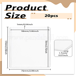 20Pcs Vertical PVC ID Badge Holder&nbsp;OFST-LP0001-16