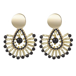 Teardrop Brass Stud Earrings&nbsp;EJEW-MZ00378