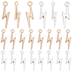 4sets 2 Colors Alloy Lightning Bolt Pendants&nbsp;FIND-SC0017-55