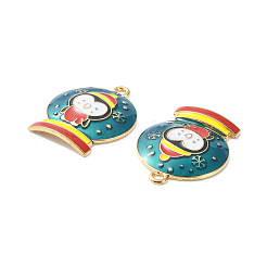Christmas Alloy Enamel Pendants&nbsp;ENAM-D047-07G-01