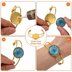 Brass Cuff Bangle Making&nbsp;KK-J184-49G