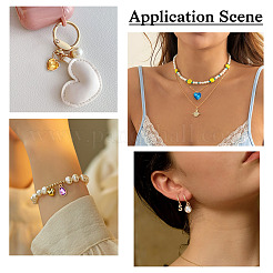 40Pcs 20 Styles Faceted Glass Rhinestone Pendants&nbsp;GLAA-TA0001-44