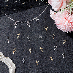 120Pcs 2 Colors 201 Stainless Steel Pendants&nbsp;STAS-HY0001-73