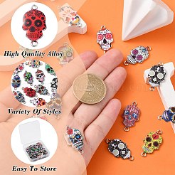 40Pcs 20 Styles Cinco de Mayo Alloy Enamel Connector Charms&nbsp;ENAM-CJ0004-87
