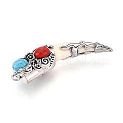 Tibetan Style Alloy Big Pendants&nbsp;PALLOY-N182-07A-AS