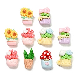 Opaque Resin Cabochons&nbsp;RESI-I068-05