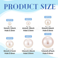 170Pcs Glass Pearl Beads&nbsp;HY-TA0003-03
