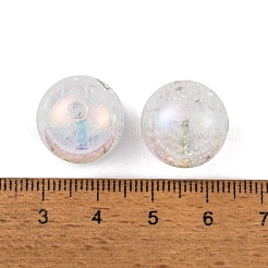 UV Plating Rainbow Iridescent Two Tone Acrylic Beads&nbsp;PACR-C009-04A