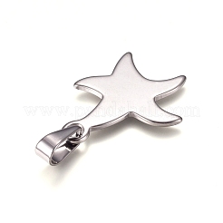 Tarnish Resistant 304 Stainless Steel Pendants&nbsp;STAS-I135-37P