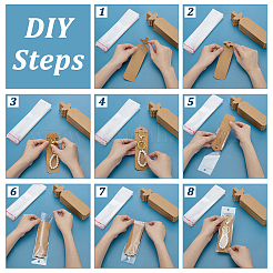 120Pcs Kraft Paper Keychain Display Cards&nbsp;CDIS-FG0001-66