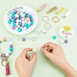 DIY Charm Keychain Wristlet Making Kit&nbsp;DIY-CA0004-51