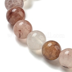 Natural Chalcedony Round Beaded Stretch Bracelets for Women&nbsp;BJEW-C077-01