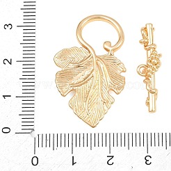 Brass Toggle Clasps&nbsp;KK-CBA7BFE-08G