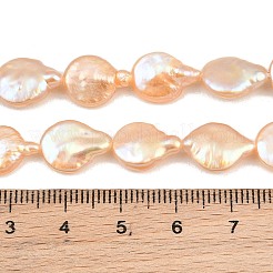 Natural Baroque Keshi Pearl Coin Beads Strands&nbsp;PA-CBAFEE8-15B