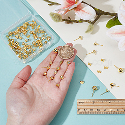 60Pcs 4 Styles 304 Stainless Steel Stud Earring Findings&nbsp;STAS-NB0001-99