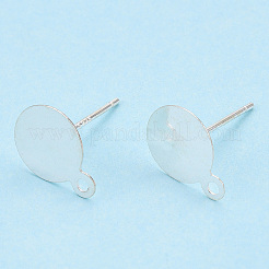 925 Sterling Silver Stud Earring Settings&nbsp;STER-T005-02B