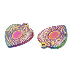 Ion Plating(IP) 304 Stainless Steel Pendant Cabochon Settings&nbsp;STAS-L020-019RC