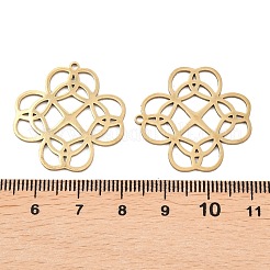 Hollow 201 Stainless Steel Pendants&nbsp;STAS-I364-17G