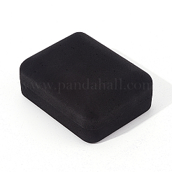 Rectangle Flocking Plastic Boxes Jewelry Case for Cuff-Link&nbsp;CON-WH0113-07