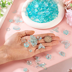 182Pcs 100G Transparent Acrylic Beads&nbsp;OACR-TA0003-69A