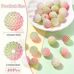 40Pcs Imitation Pearl Acrylic Beads&nbsp;OACR-FS0002-89A-06