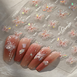 Butterfly Nail Art Stickers&nbsp;DIY-WH0899-100