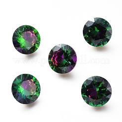 Cubic Zirconia Pointed Back Cabochons&nbsp;ZIRC-H108-12B-001VR