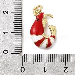 Brass Enamel Pendants&nbsp;KK-H092-07G