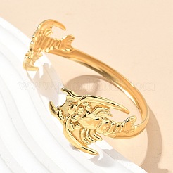 304 Stainless Steel Cuff Bangles for Women&nbsp;AJEW-P127-22G