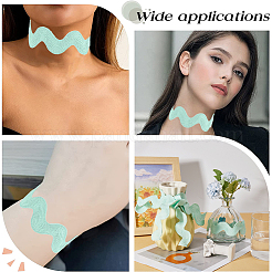9 Yards Polyester Wavy Fringe Trim Ribbon&nbsp;OCOR-XCP0002-93B