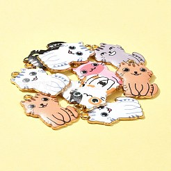 10Pcs Rack Plating Alloy Enamel Pendants&nbsp;FIND-FS0002-53C