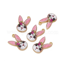 Rack Plating Alloy Enamel Pendants&nbsp;ENAM-K050-04D