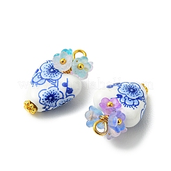 Heart Handmade Porcelain Pendants&nbsp;PALLOY-JF05915-01
