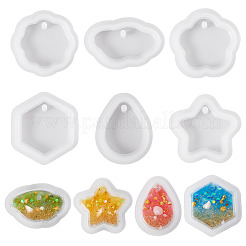 12Pcs 6 Styles DIY Pendants Silicone Molds&nbsp;DIY-TA0015-43