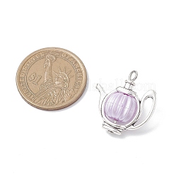 Acrylic & Tibetan Style Alloy Pendants&nbsp;PALLOY-JF04324