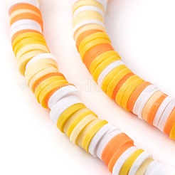 Handmade Polymer Clay Beads Strands&nbsp;CLAY-R089-6mm-T02B-09