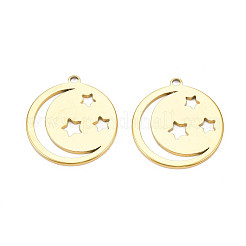 Ion Plating(IP) 201 Stainless Steel Pendants&nbsp;STAS-T063-184G