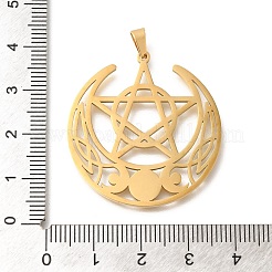 304 Stainless Steel Pendants&nbsp;STAS-S144-05G-C