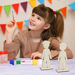 Wooden Boy Display Decorations&nbsp;AJEW-WH0270-939