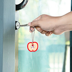 30Pcs PVC Anti-Lost Key Sleeve Pendant Decorations&nbsp;HJEW-GO0001-06
