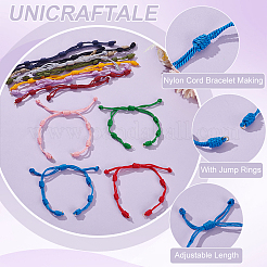 12Pcs 12 Colors Adjustable Nylon Cord Bracelet Making&nbsp;BJEW-UN00013