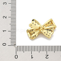 Rack Plating Brass Micro Pave Clear Cubic Zirconia Buttons&nbsp;KK-K293-07B-G