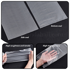 100Pcs Rectangle PE Plastic Film Storage Bags&nbsp;ABAG-WH0038-81A