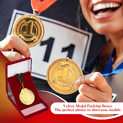 Velvet Medal Packing Boxes&nbsp;CON-WH0086-182A