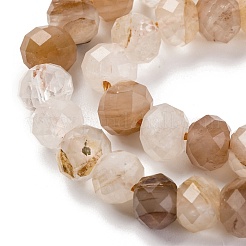 Natural Red Hematoid Quartz/Ferruginous Quartz Beads Strands&nbsp;G-K380-A04-01